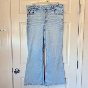 American Eagle super hi Rise Flare